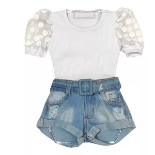 Kit Conjunto Infantil Menina Modinha Mini Diva Blogueirinha