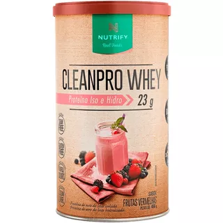 Suplemento Em Pó Integralmédica Premium Cleanpro Whey Proteínas Sabor Frutas Vermelhas Em Pote De 450g