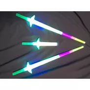 Vara Espada Luminosa Led Extensible Plastica Luces Pack X 5