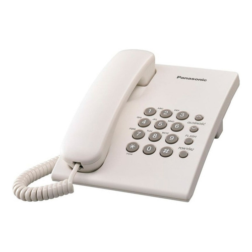 Teléfono Panasonic  de mesa KX-TS500 fijo