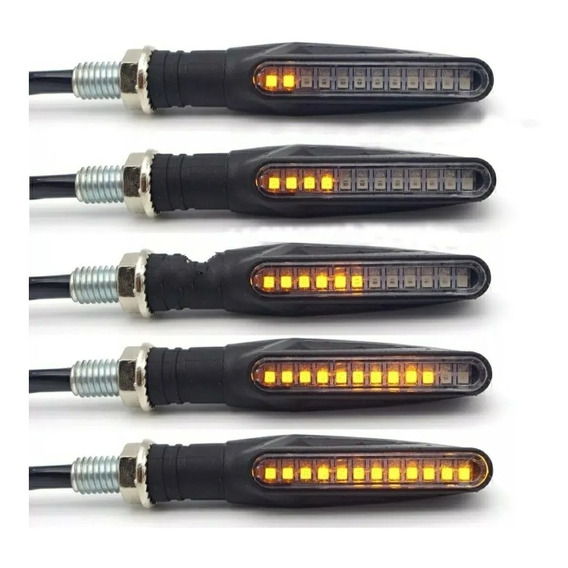 Direccionales Led Moto Secuenciales X 4  - Omi