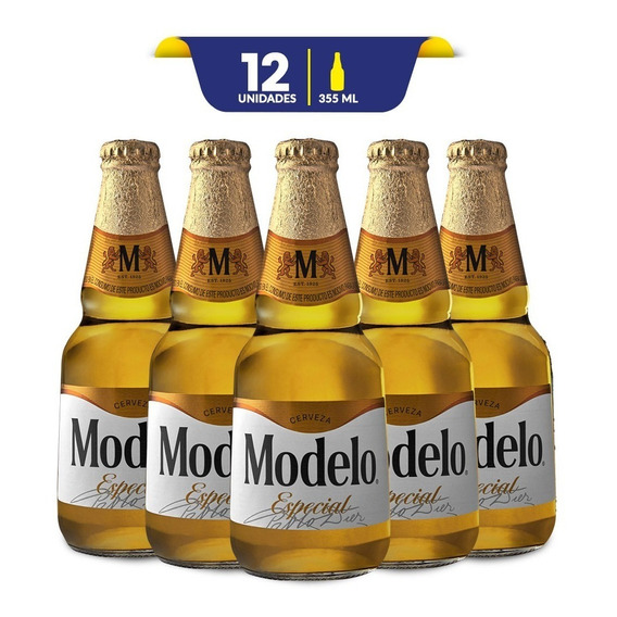 Cerveza Modelo Clara American Pilsner 355 mL 12 unidades