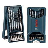 Set Mechas Y Puntas Bosch Mini X Line - 15 Piezas