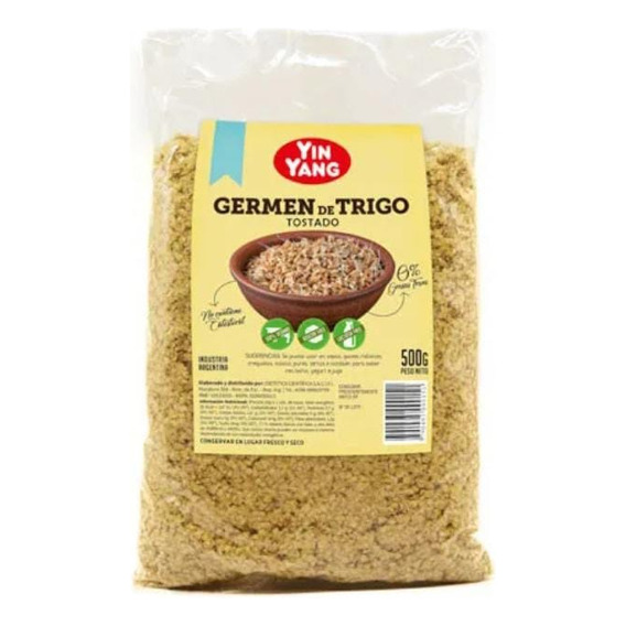 Germen De Trigo Tostado - Yin Yang - 500 Grs. Apto Vegano