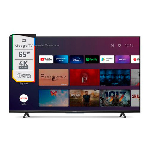Smart TV Hitachi CDH-LE654KSMART24-F LED Google TV 4K 65" 220V