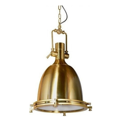 Lampara Colgante Industrial Yati Dorado Naval Apto Led Lk