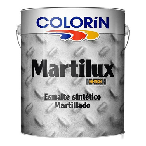 Martilux Esmalte Martillado 4 Lts Colorin Rex Color Acero