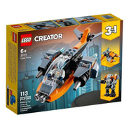 Blocos De Montar  Lego Creator 3-in-1 Cyber Drone 113 Peças  Em  Caixa
