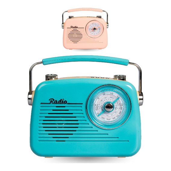 Radio Vintage Parlante Portátil Bluetooth Am Fm