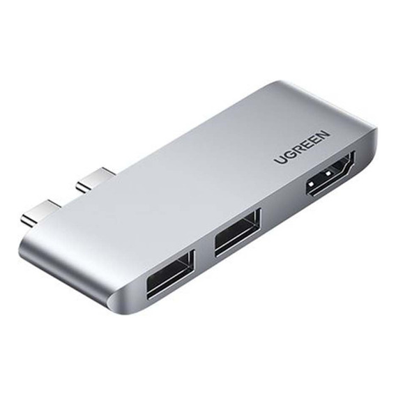 Hub Ugreen Cm415usb-c Hub Macbook Adapter 3-in-2 10914 Grey Color Gris