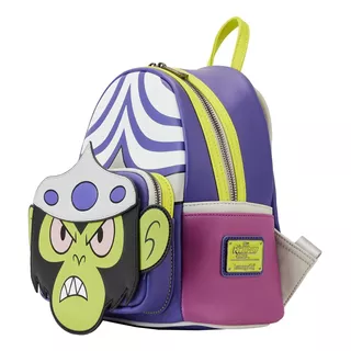 Las Chicas Super Poderosas (powerpuff Girls): Mojo Jojo Mini Backpack Loungefly (brilla En La Oscuridad) Color Verde Claro