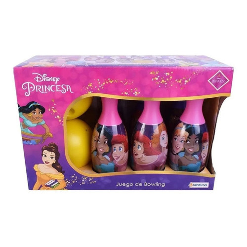 Princesas Disney Bowling Infantil 6 Pinos