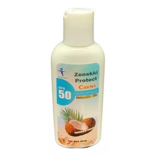 Protector Solar Zenskki Fps 50 Crema Aroma A Coco 60ml 