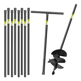 Kit Trado 20cm 4 Facas Cabo Fixo 1m + 9 Extensores 1m 