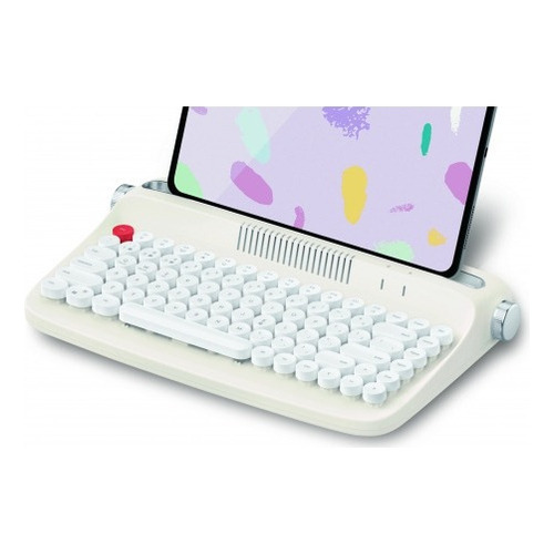 Teclado Bluetooth Ibi Craft Vintage Estilo Máquina Escribir Color del teclado Blanco