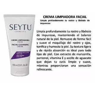 Crema Limpiadora Facial Seytú De 150ml