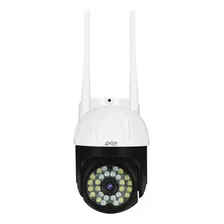 Camara De Seguridad Overtech Wifi Ov-62ptz Full Hd Impermeable Detección De Movimiento Visión Nocturna Infrarroja,... Blanco/negro