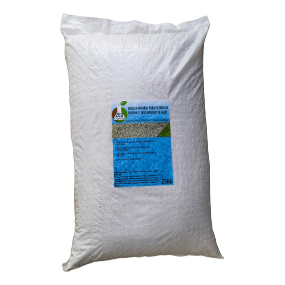 Zeolita Mineral Para Equipos De Filtración De Alberca 25kg 