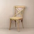 Silla De Comedor Vienesa Cross Madera Beech Asiento De Ratan Estructura de la silla Natural