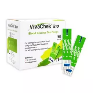 Vivachek Ino Tiras X 50 Glucosa En Sangre