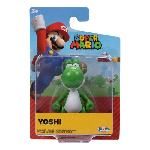 Mini Figura Articulada Yoshi - Super Mario