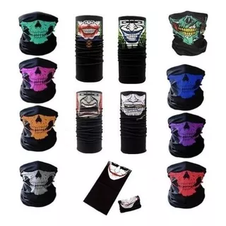 30 Bandana Mascara Bufanda Moto Incluido +180 Modelos Color Multicolor