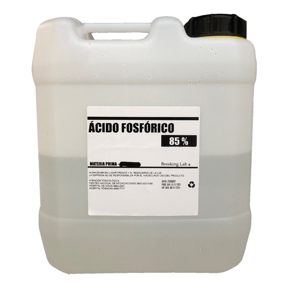 Acido Fosforico 85% 5 Kg | Cerveza Artesanal Corrector De Ph