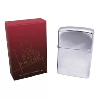 Encendedor Genérico Tipo Zippo Liso Plateado A Bencina