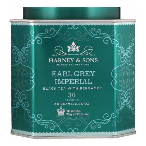 Harney & Sons, Earl Grey Imperial, Té Negro Con Bergamota