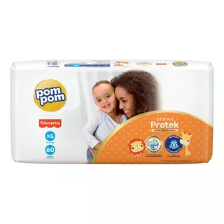 Fralda Infantil Pom Pom Protek Híper 1 Pacote Tamanho Xg