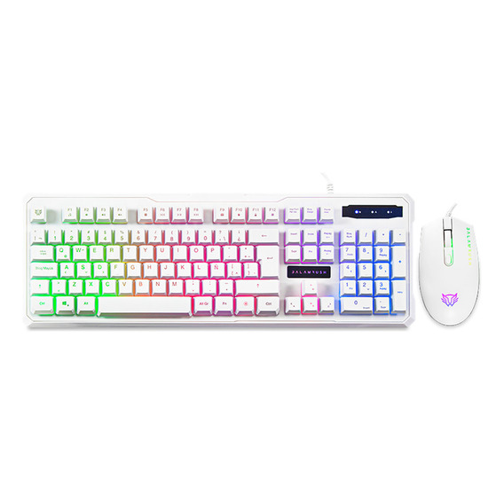 Kit Gamer Xtreme Pc By Balam Rush Usb Iluminacion Led Blanco