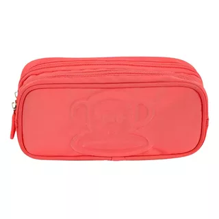 Estojo Paul Frank T03 - Neon Papaya, 2 Comp., Zíper