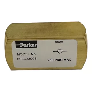 Valvula Check Neumatica 1/22 Parker #003393003