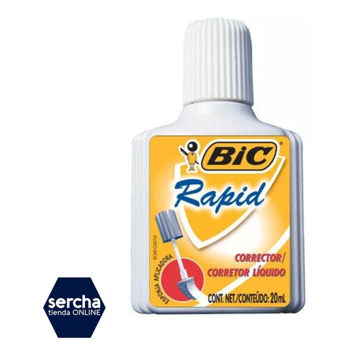 Pack. 5 Corrector Bic Rapid Liquido 20ml