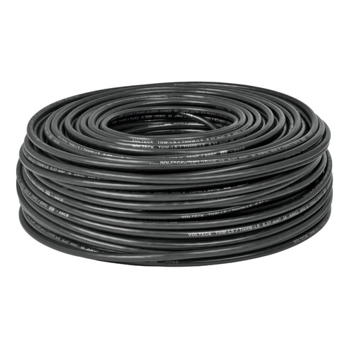 Cable Thhw-ls, 8 Awg, Color Negro, Volteck 46050 Color de la cubierta Negro