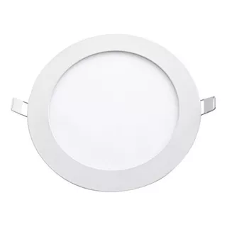 Plafón Led Redondo Embutir 12w (70w) Luz Cálida Candela 6820 Color Cálido