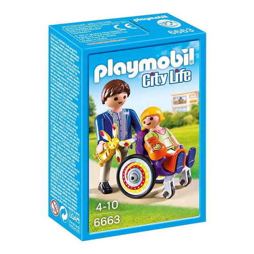 Playmobil City Life 6663 - Niño C/ Silla De Ruedas