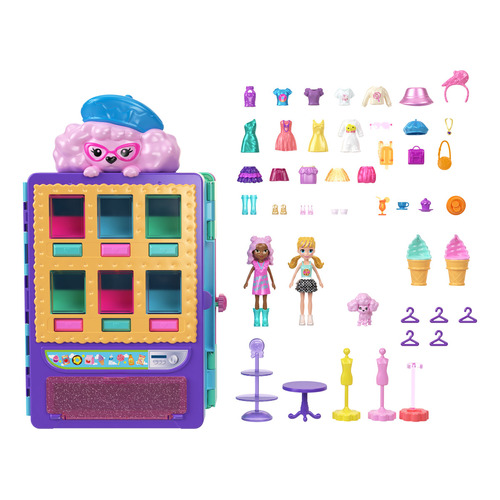 Polly Pocket Set De Juego Servicio De Modas Dulces