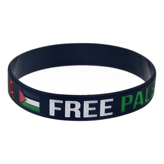 Pulsera Deportiva De Silicona Free Palestine Save Gaza, Insp