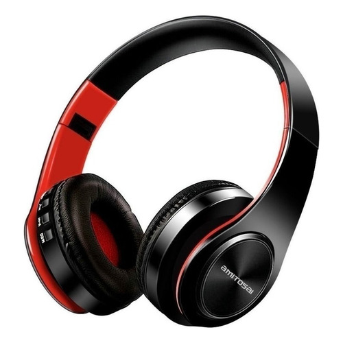 Auriculares Bluetooth Con Micrófono Y Opción Cableada Mts-luxor Amitosai Rojo