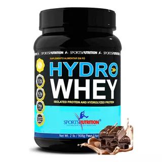 Whey Protein Hidrolisado Hydro Whey - 34g De Proteínas Por Dose - Matéria Prima Importada - 908g - Sabor: Chocolate