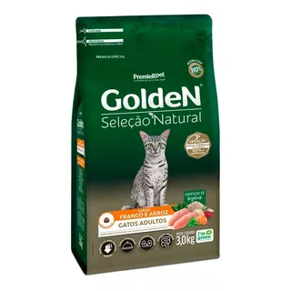 Golden Seleção Natural Gatos Adultos Frango Arroz 3kg