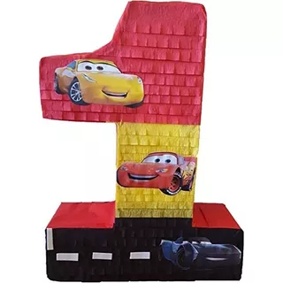 Piñata Cumpleaños Tematica Cars Numero 1