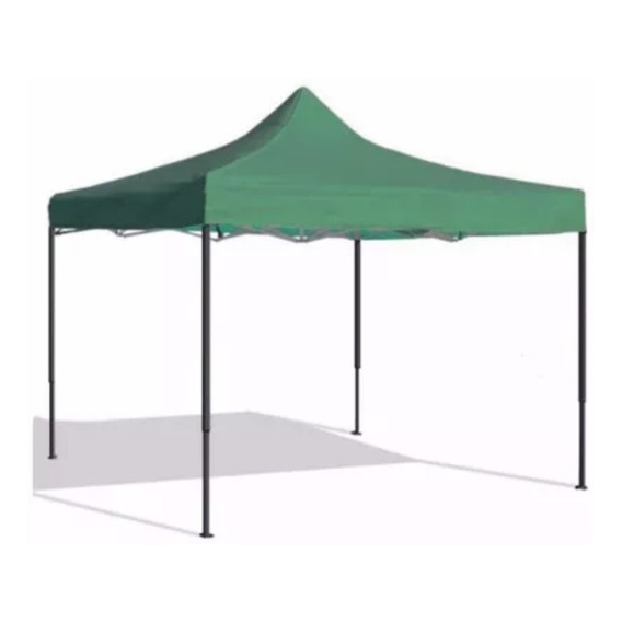 Gazebo 3x3 Verde Reforzado E Impermeable Con Filtro Uv