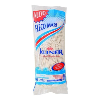 Repuesto Fleco Trapeador Tipo Mery 220g 100% Algodón 