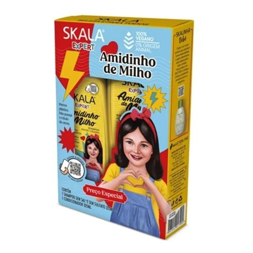  Kit Skala Amidinho De Milho Shampoo Y Acondicionador