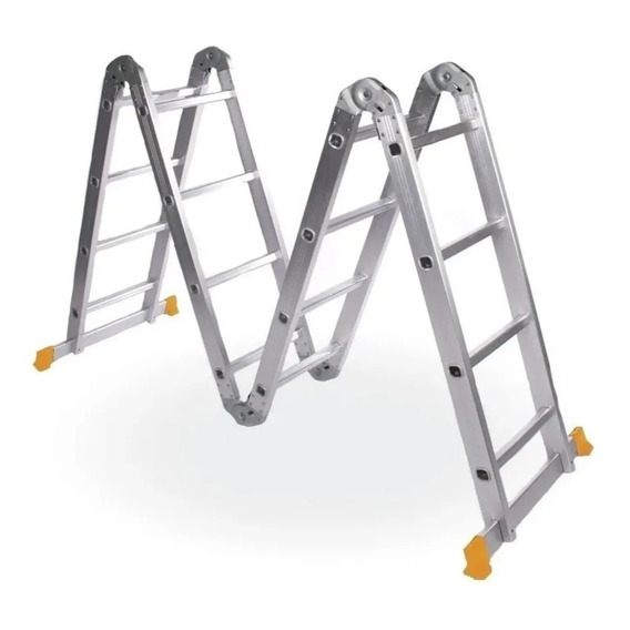 Escalera Plegable Articulada Aluminio 4x4 4.7 Mt Andamio