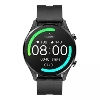 Smartwatch Imilab W12 1.32  Caja 46mm De  Aleación De Zinc  Black, Malla  Black De  Silicona