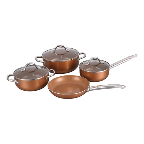 Juego De Bateria Cuori 7p-chef-a 7 Piezas Simil Cobre