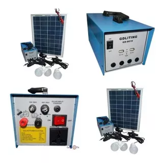Kit  Solar Solar Con Inversor 220v/ 100w, Sistema Emergencia